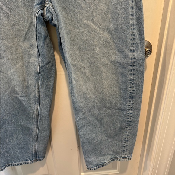 American Eagle Outfitters Light Wash Denim Barrel Jeans Size 14 - Picture 7 of 16